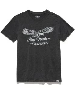 Style Vibe Shop -Style Vibe Shop SM23SS865 SIGNATURE EAGLE TEE CHARCOAL 005