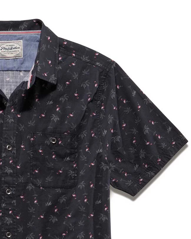 BARDWELL FLAMINGO PRINT SHIRT (FINAL SALE) 6 BARDWELL FLAMINGO PRINT SHIRT (FINAL SALE) - Image 4