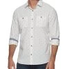 ALBERTA TEXTURED SHIRT -Style Vibe Shop SM23WS1727 ALBERTA LS DOBBY SHIRT WHITE 008