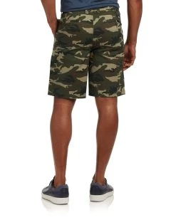 BRETTON CAMO STRETCH SHORT - 10" INSEAM (FINAL SALE) -Style Vibe Shop SP19SH540 BRETTON WASHED ARMY CAMO 10 INSEAM SHORT ARMY CAMO 008 v2