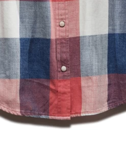 CHEYENNE SHIRT -Style Vibe Shop SP19WS965W CHEYENNE LS SmINGLE POCKET SHIRT PINK BLUE WHITE 005