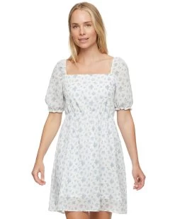 MAYETTA FLORAL PUFF SLEEVE TIE-BACK MINI DRESS 12 MAYETTA FLORAL PUFF SLEEVE TIE-BACK MINI DRESS -Style Vibe Shop SP22DR5009