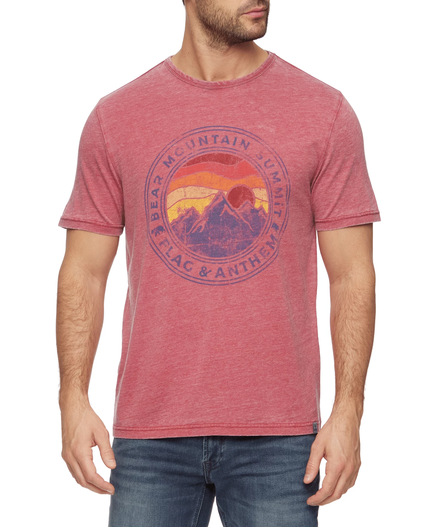 BEAR MOUNTAIN SUMMIT BURNOUT TEE (FINAL SALE) 3 BEAR MOUNTAIN SUMMIT BURNOUT TEE (FINAL SALE)