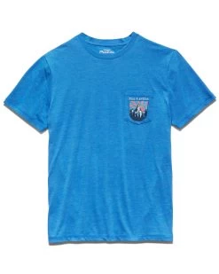 TETON MOUNTAINS TEE (FINAL SALE) -Style Vibe Shop SP23SS1168 TETON MOUNTAINS SS GRAPHIC TEE BLUE 303