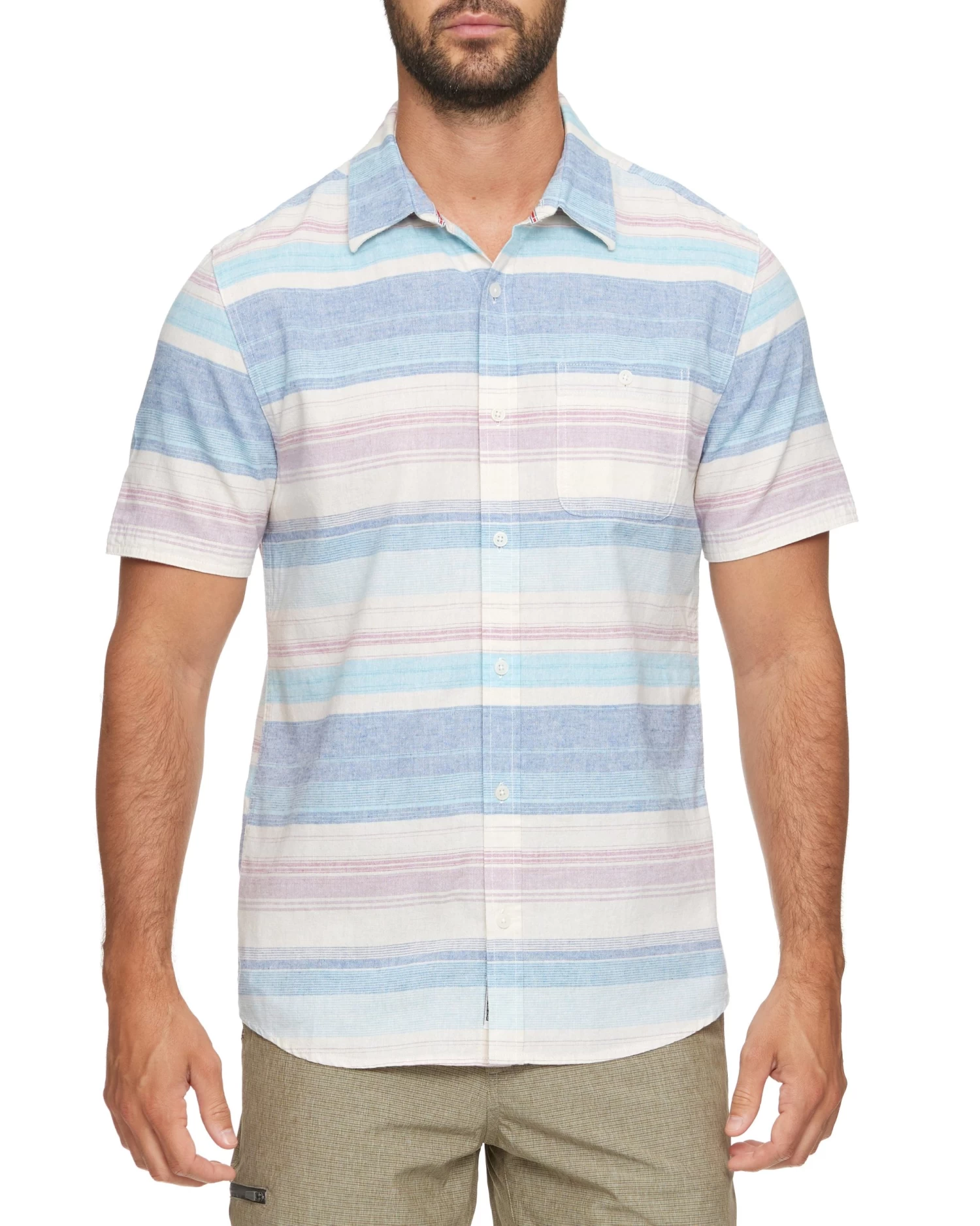 MASON STRIPED LINEN-BLEND SHIRT (FINAL SALE) 3 MASON STRIPED LINEN-BLEND SHIRT (FINAL SALE)