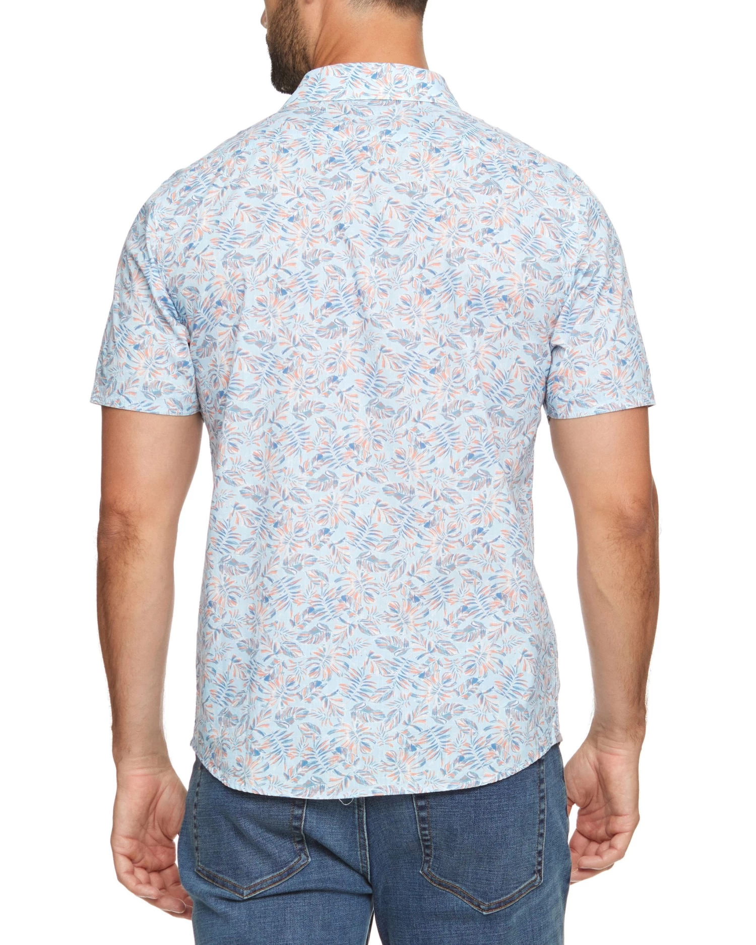 KISSIMMEE VINTAGE WASHED PALM PRINT SHIRT (FINAL SALE) 5 KISSIMMEE VINTAGE WASHED PALM PRINT SHIRT (FINAL SALE) - Image 3