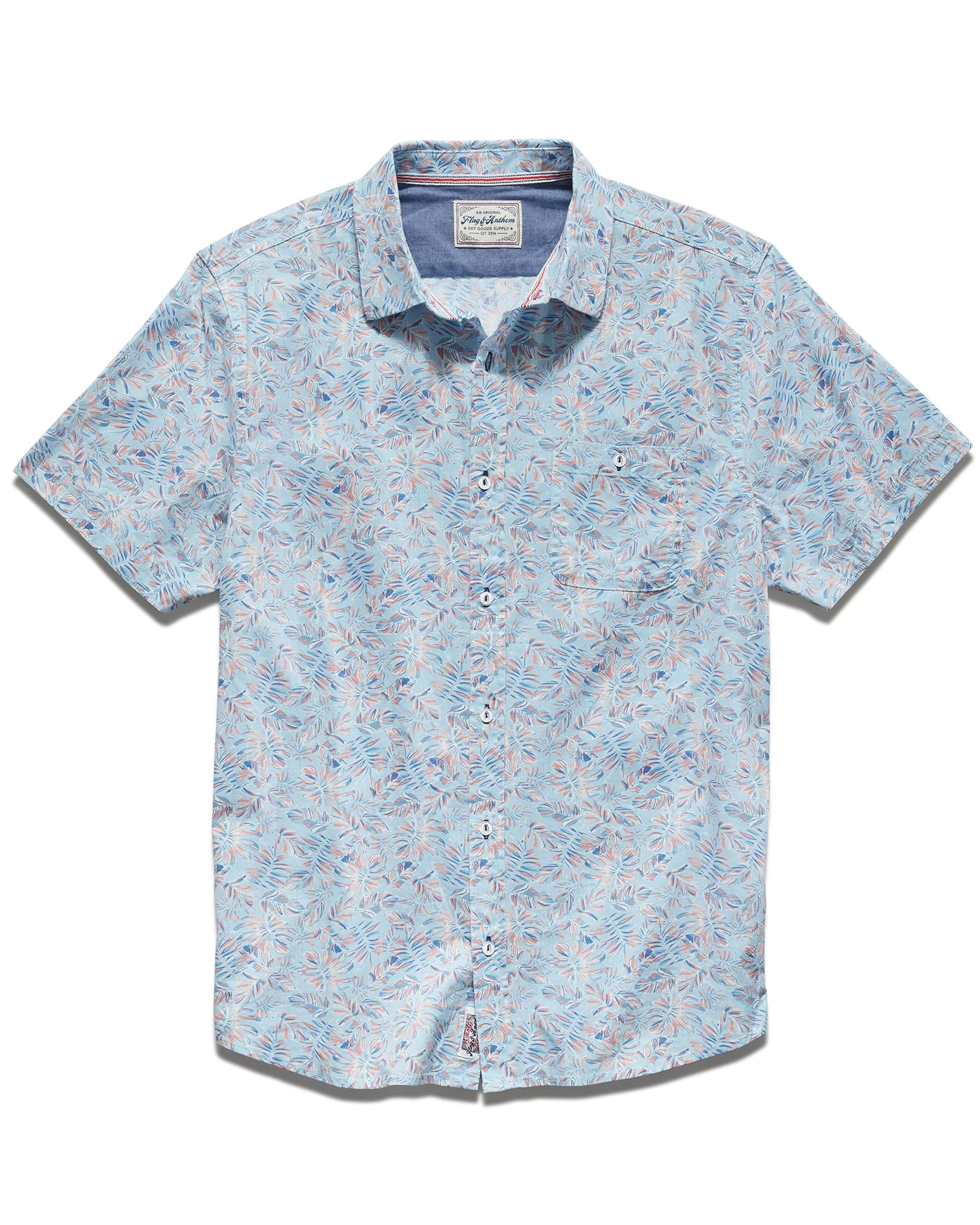 KISSIMMEE VINTAGE WASHED PALM PRINT SHIRT (FINAL SALE) 4 KISSIMMEE VINTAGE WASHED PALM PRINT SHIRT (FINAL SALE) - Image 2