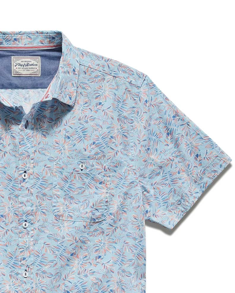 KISSIMMEE VINTAGE WASHED PALM PRINT SHIRT (FINAL SALE) 6 KISSIMMEE VINTAGE WASHED PALM PRINT SHIRT (FINAL SALE) - Image 4