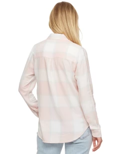 BROOKFIELD VINTAGE WASHED RELAXED SHIRT -Style Vibe Shop SP23WS1173W PINK COMBO 005