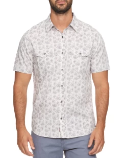 ENGLEWOOD LEAF PRINT VINTAGE WASHED WESTERN SHIRT (FINAL SALE)