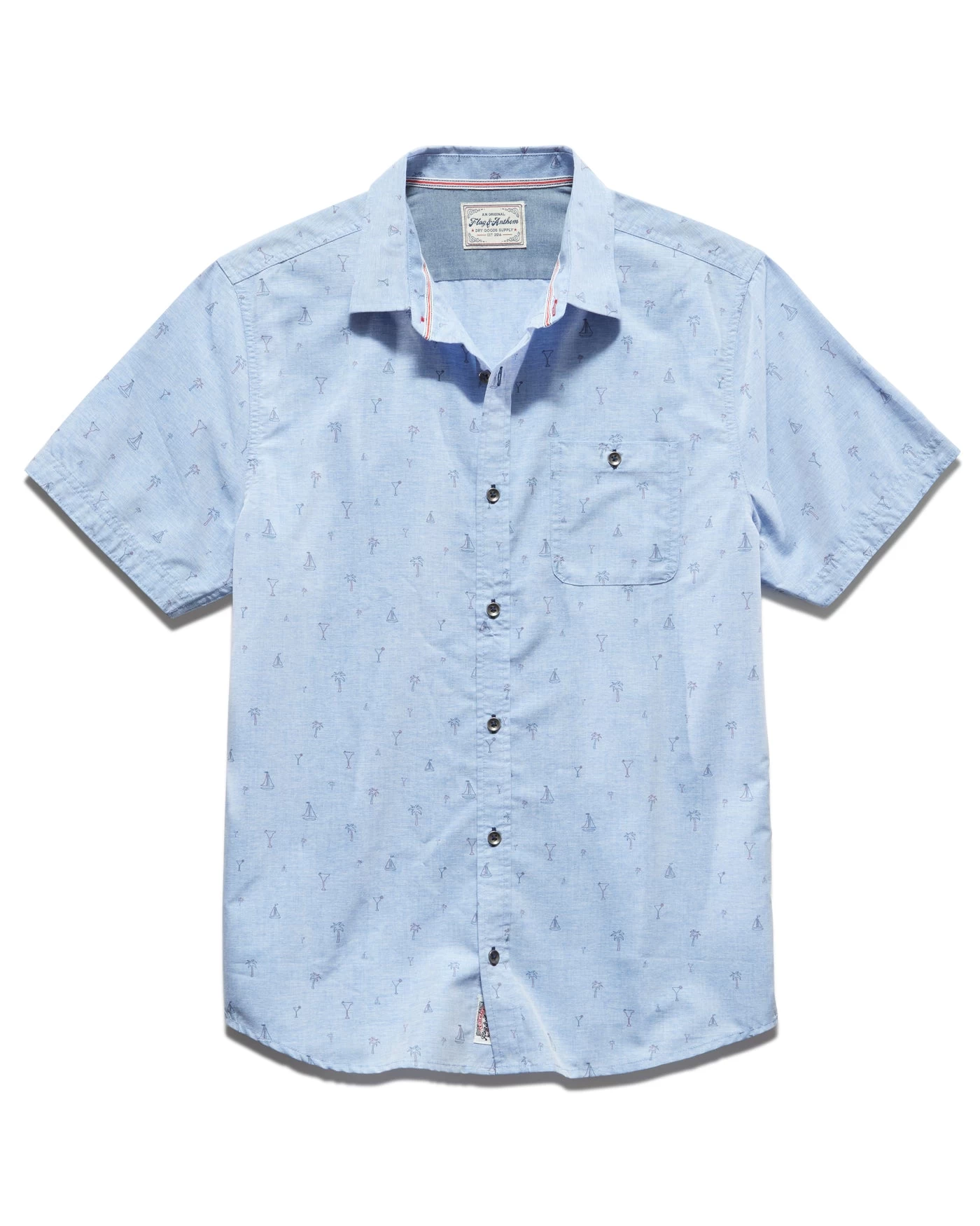 PRATTVILLE PALM PRINT SHIRT (FINAL SALE) 4 PRATTVILLE PALM PRINT SHIRT (FINAL SALE) - Image 2