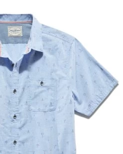 PRATTVILLE PALM PRINT SHIRT (FINAL SALE) 9 PRATTVILLE PALM PRINT SHIRT (FINAL SALE) -Style Vibe Shop SP23WS1313 PRATTVILLE SS PALM TREE PRINT SHIRT LIGHT BLUE 006 2c3f3cf5 cb1b 455f b968 3d96ee476e86