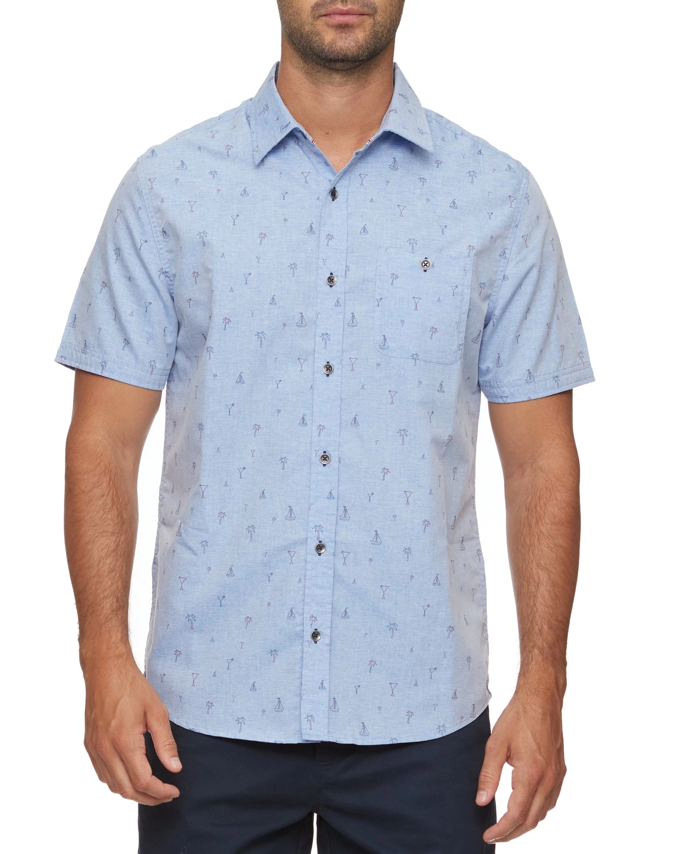 PRATTVILLE PALM PRINT SHIRT (FINAL SALE) 3 PRATTVILLE PALM PRINT SHIRT (FINAL SALE)