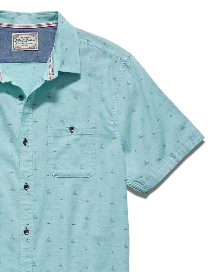 MURDOCK SAILBOAT PRINT SHIRT (FINAL SALE) 5 MURDOCK SAILBOAT PRINT SHIRT (FINAL SALE) - Image 3