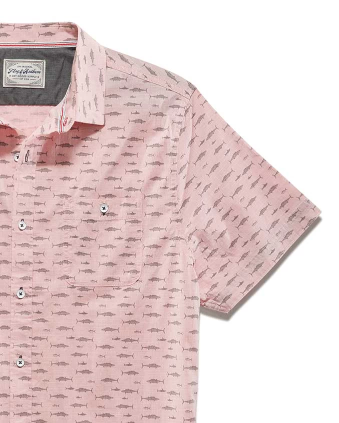 PHILLIPSBURG FISH PRINT STRETCH SHIRT (FINAL SALE) 7 PHILLIPSBURG FISH PRINT STRETCH SHIRT (FINAL SALE) - Image 5