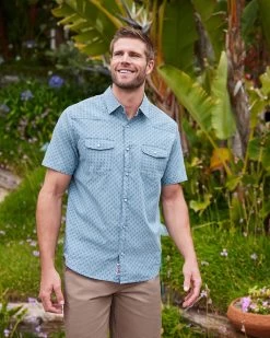 SMITHLAND LEAF PRINT VINTAGE WASHED WESTERN SHIRT (FINAL SALE) -Style Vibe Shop Shot 01 5PackPrintedShirts 0051 1