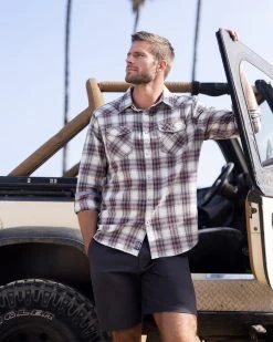 LANDRUM VINTAGE WASHED WESTERN SHIRT -Style Vibe Shop Shot 26 Jeep 2217 1