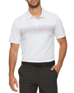PEORIA OMBRE STRIPE PERFORMANCE POLO (FINAL SALE) -Style Vibe Shop c23b0583e82154c488258e38ce62d67a