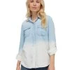 GREENWICH DIP-DYE CHAMBRAY SHIRT (FINAL SALE) -Style Vibe Shop cf3e0175038df0178b789e5845679f2b