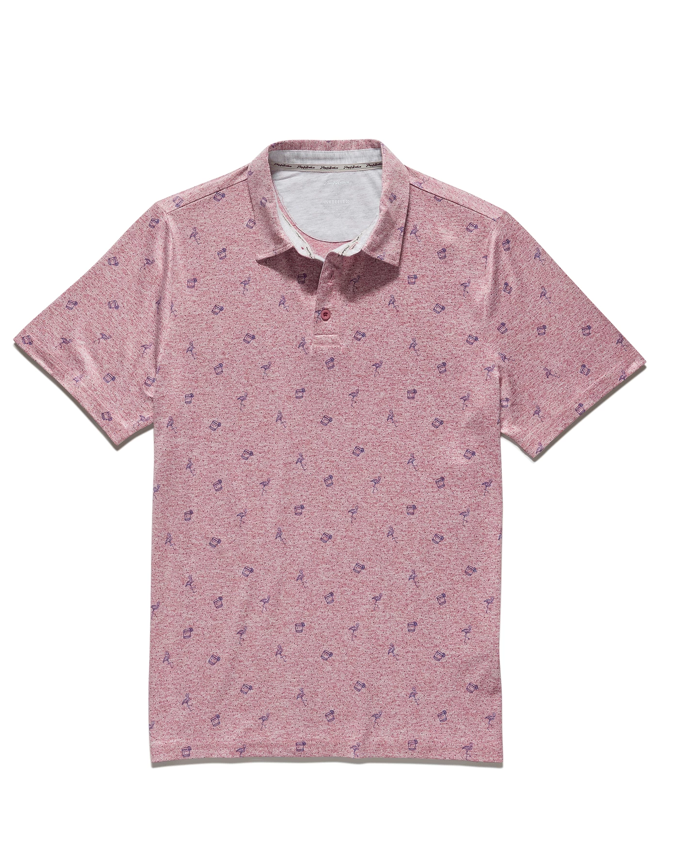 BEAUFORT FLAMINGO PRINT PERFORMANCE POLO (FINAL SALE) 5 BEAUFORT FLAMINGO PRINT PERFORMANCE POLO (FINAL SALE) - Image 3