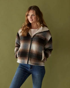 PRINEVILLE SHERPA-LINED BOMBER JACKET -Style Vibe Shop prinevillejacket2sizeedit