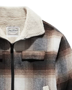 PRINEVILLE SHERPA-LINED BOMBER JACKET -Style Vibe Shop prinevillesherpabomber2